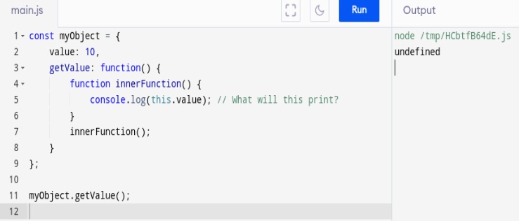 this in a nested function